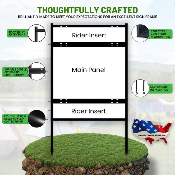 24" x 24" Real Estate Sign Frame