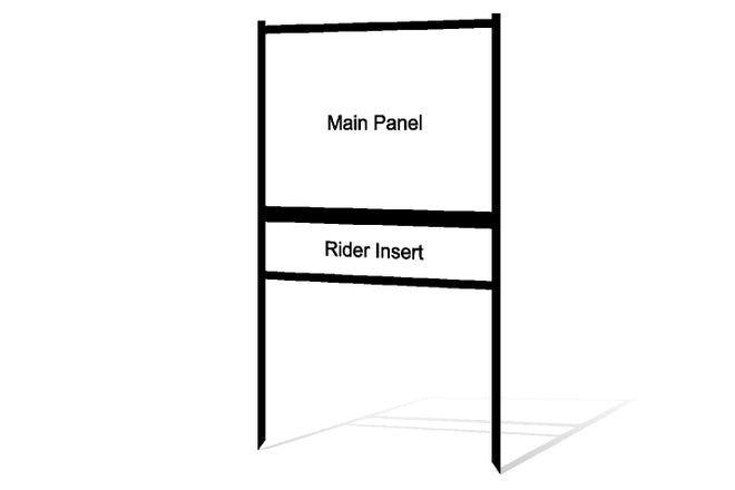 Real Estate Sign Frames (1) Rider