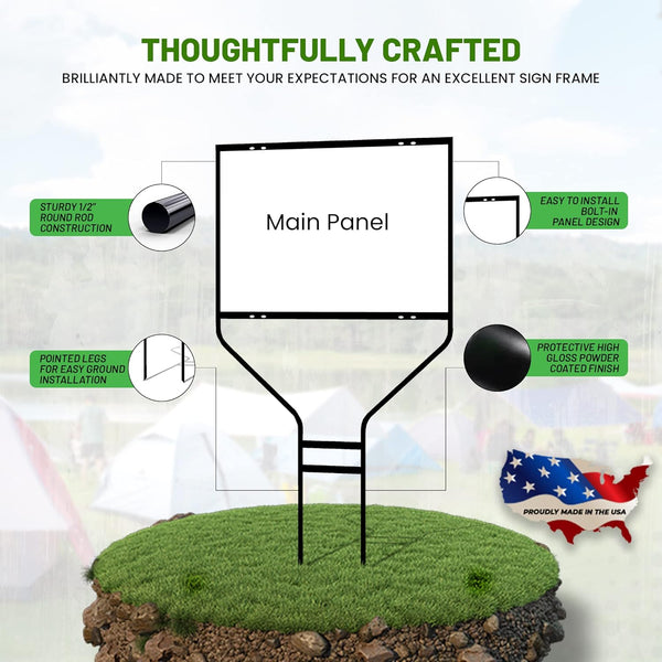 18" x 24" Round Rod Sign Frame