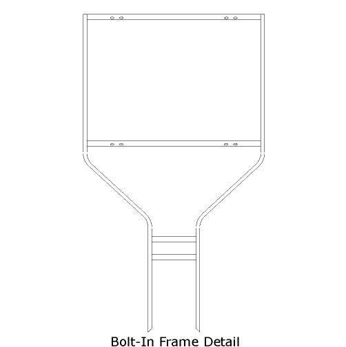 18" x 24" Round Rod Sign Frame