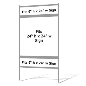 24" x 24" Real Estate Sign Frame