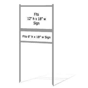 12 x 18 Real Estate Sign Frame - Gray