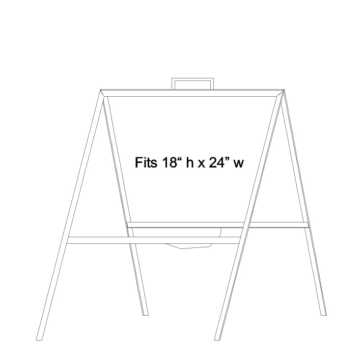 Open House Sign Frame - White
