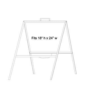 Open House Sign Frame - White