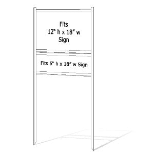 12 x 18 Real Estate Sign Frame - White