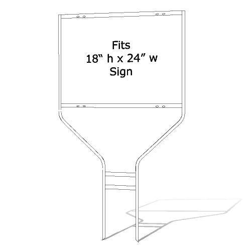 18" x 24" Round Rod Sign Frame