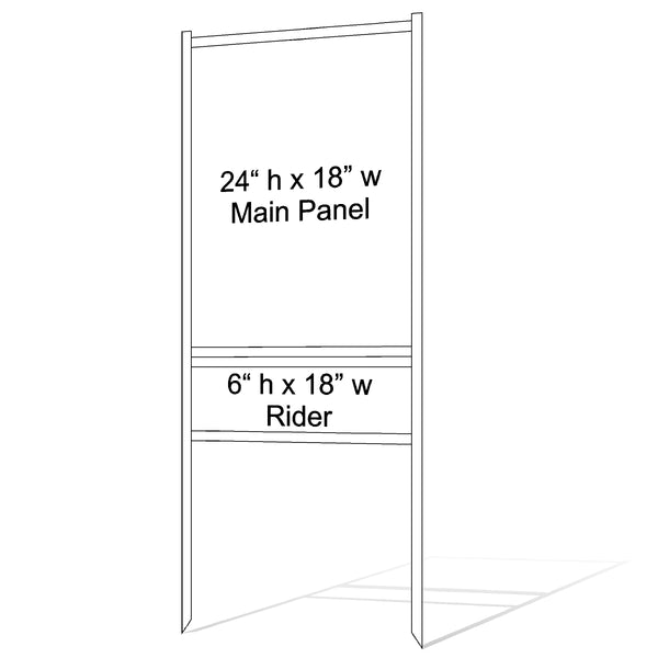 24" x 18" Real Estate Sign Frame